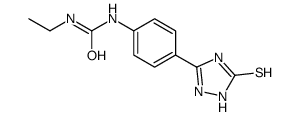 1-ethyl-3-[4-(5-sulfanylidene-1,2-dihydro-1,2,4-triazol-3-yl)phenyl]urea结构式