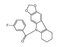 5-(3-Fluorobenzoyl)-6,7,8,9-tetrahydro-5H-1,3-dioxolo[4,5-b]carbazole Structure