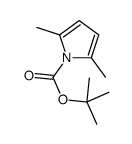 tert-butyl 2,5-dimethylpyrrole-1-carboxylate结构式