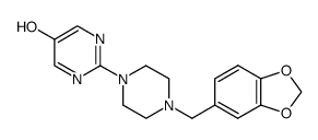 2-(4-benzo[1,3]dioxol-5-ylmethyl-piperazin-1-yl)-pyrimidin-5-ol图片