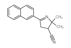 2H-Pyrrole-3-carbonitrile,3,4-dihydro-2,2-dimethyl-5-(2-naphthalenyl)- Structure