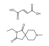 2-ethyl-8-methyl-2,8-diazaspiro[4.5]decane-1,3-dione fumarate Structure