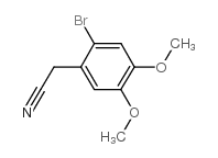 2-(2-Bromo-4,5-dimethoxyphenyl)acetonitrile Structure