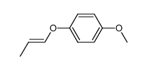 trans-4-methoxyphenyl 1-propenyl ether Structure