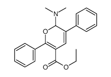 ethyl 2-(dimethylamino)-3,6-diphenyl-2H-pyran-5-carboxylate结构式