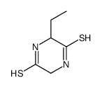 2,5-Piperazinedithione,3-ethyl-(9CI) structure