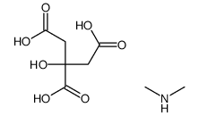 2-hydroxypropane-1,2,3-tricarboxylic acid,N-methylmethanamine结构式