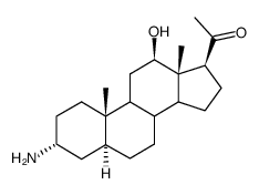 3α-Amino-12β-hydroxy-5α-pregnan-20-one structure