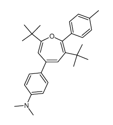 7-tolyl-2,6-di-tert-butyl-4-p-dimethylamino-phenyl-oxepin Structure