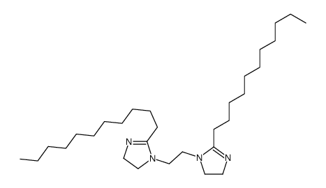 2-undecyl-1-[2-(2-undecyl-4,5-dihydroimidazol-1-yl)ethyl]-4,5-dihydroimidazole Structure