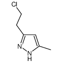 3-(2-chloroethyl)-5-methyl-1H-pyrazole结构式