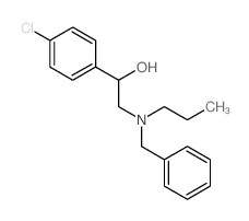 2-(benzyl-propyl-amino)-1-(4-chlorophenyl)ethanol结构式
