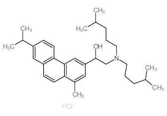 2-(bis(4-methylpentyl)amino)-1-(1-methyl-7-propan-2-yl-phenanthren-3-yl)ethanol structure