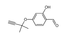 2-hydroxy-4-(2-methylbut-3-yn-2-yloxy)benzaldehyde Structure