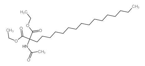 diethyl 2-acetamido-2-hexadecyl-propanedioate Structure