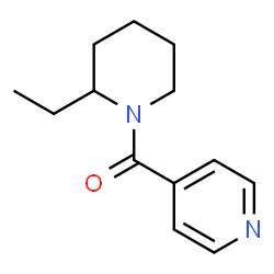 Piperidine, 2-ethyl-1-(4-pyridinylcarbonyl)- (9CI) Structure