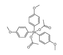 tris(4-methoxyphenyl)-l5-stibanediyl diacetate结构式