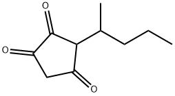 3-(1-Methylbutyl)-1,2,4-cyclopentanetrione结构式