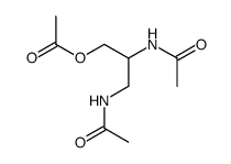 3-acetoxy-1,2-bis-acetylamino-propane结构式