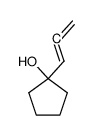 1-(propa-1,2-dien-1-yl)cyclopentan-1-ol Structure