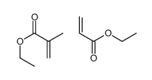 ethyl 2-methylprop-2-enoate,ethyl prop-2-enoate结构式