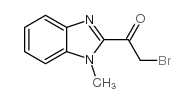 2-溴-1-(1-甲基-1H-苯并咪唑-2-基-1-乙酮结构式