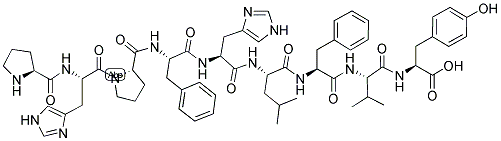 H-PRO-HIS-PRO-PHE-HIS-LEU-PHE-VAL-TYR-OH Structure