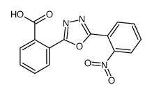 2-[5-(2-nitrophenyl)-1,3,4-oxadiazol-2-yl]benzoic acid Structure