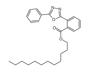 dodecyl 2-(5-phenyl-1,3,4-oxadiazol-2-yl)benzoate结构式