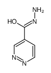 4-Pyridazinecarboxylicacid,hydrazide(9CI) structure