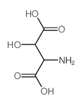 D-Aspartic acid,3-hydroxy-, (3S)- Structure