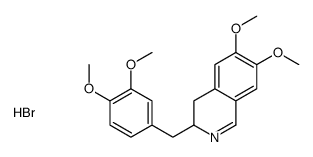 3-[(3,4-dimethoxyphenyl)methyl]-6,7-dimethoxy-3,4-dihydroisoquinolin-2-ium,bromide Structure