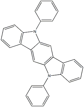 5,11-二苯基-5,11-二氢吲哚并吲哚并[3,2-b]咔唑结构式