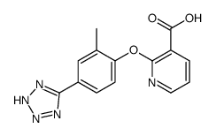 2-[2-methyl-4-(2H-tetrazol-5-yl)phenoxy]pyridine-3-carboxylic acid Structure