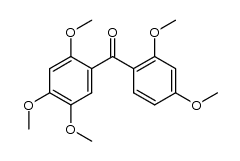 (2,4,5-trimethoxyphenyl) (2',4'-dimethoxyphenyl)methanone结构式