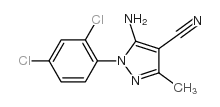 5-Amino-1-(2,4-dichlorophenyl)-3-methyl-1H-pyrazole-4-carbonitrile picture