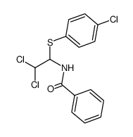 N-Benzoyl-1-(p-chlorphenylthio)-2,2-dichloraethylamin结构式