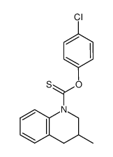 3-Methyl-3,4-dihydro-2H-quinoline-1-carbothioic acid O-(4-chloro-phenyl) ester结构式