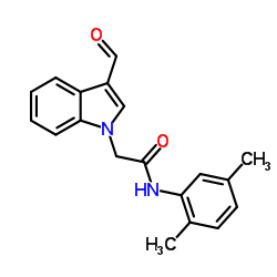 N-(2,5-DIMETHYL-PHENYL)-2-(3-FORMYL-INDOL-1-YL)-ACETAMIDE Structure