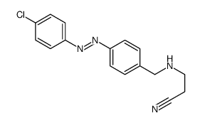 3-[[4-[(4-chlorophenyl)diazenyl]phenyl]methylamino]propanenitrile Structure