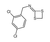 N-[(2,4-dichlorophenyl)methyl]-1,3-dithietan-2-imine结构式