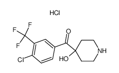 4-(3-trifluoromethyl-4-chlorobenzoyl)-4-hydroxypiperidine hydrochloride结构式