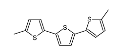 2,5-bis(5-methylthiophen-2-yl)thiophene结构式