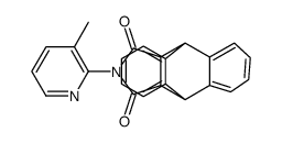 13-(3-methylpyridin-2-yl)-9,10-dihydro-9,10-[3,4]epipyrroloanthracene-12,14-dione结构式