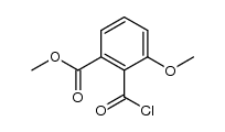 2-Carbomethoxy-6-methoxy-benzoyl chloride Structure