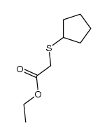 Ethyl 2-(cyclopentylthio)acetate结构式
