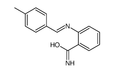 2-[(4-methylphenyl)methylideneamino]benzamide Structure