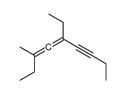 5-Ethyl-3-methyl-3,4-nonadien-6-yne structure