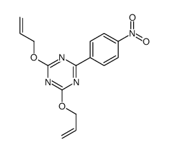 2-(4-nitrophenyl)-4,6-bis(prop-2-enoxy)-1,3,5-triazine Structure