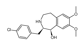 (1R,2R)-2-(4-Chloro-benzyl)-7,8-dimethoxy-2,3,4,5-tetrahydro-1H-benzo[d]azepin-1-ol Structure